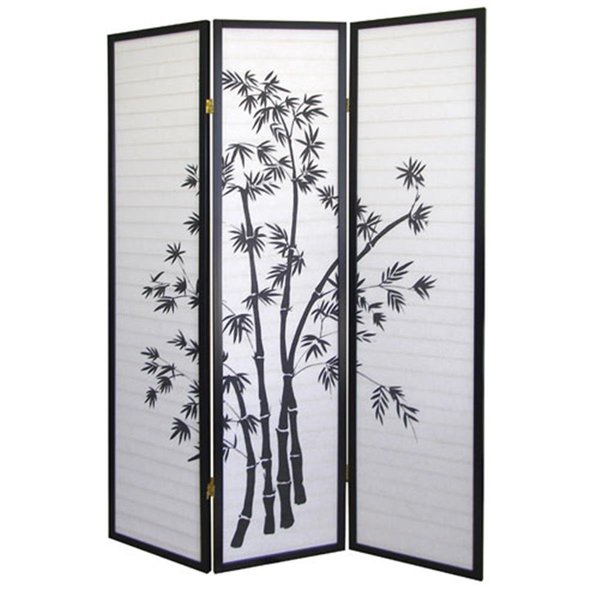 Pulvinar 18 in. W x 3 Panel x 71 in. H Room Divider - Bamboo PU2566608